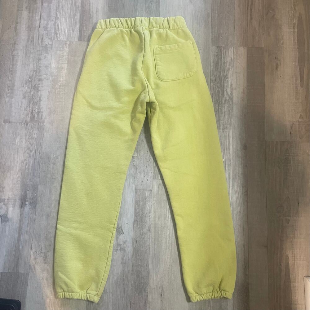Revolve Morgan Stewart Sport Sweatpants in Lemon Lime size Small